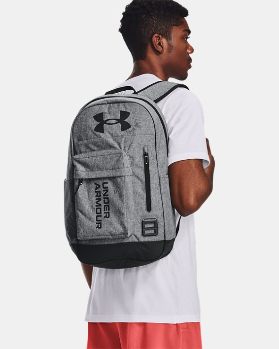 Unisex UA Halftime Backpack, Gray, pdpMainDesktop image number 4